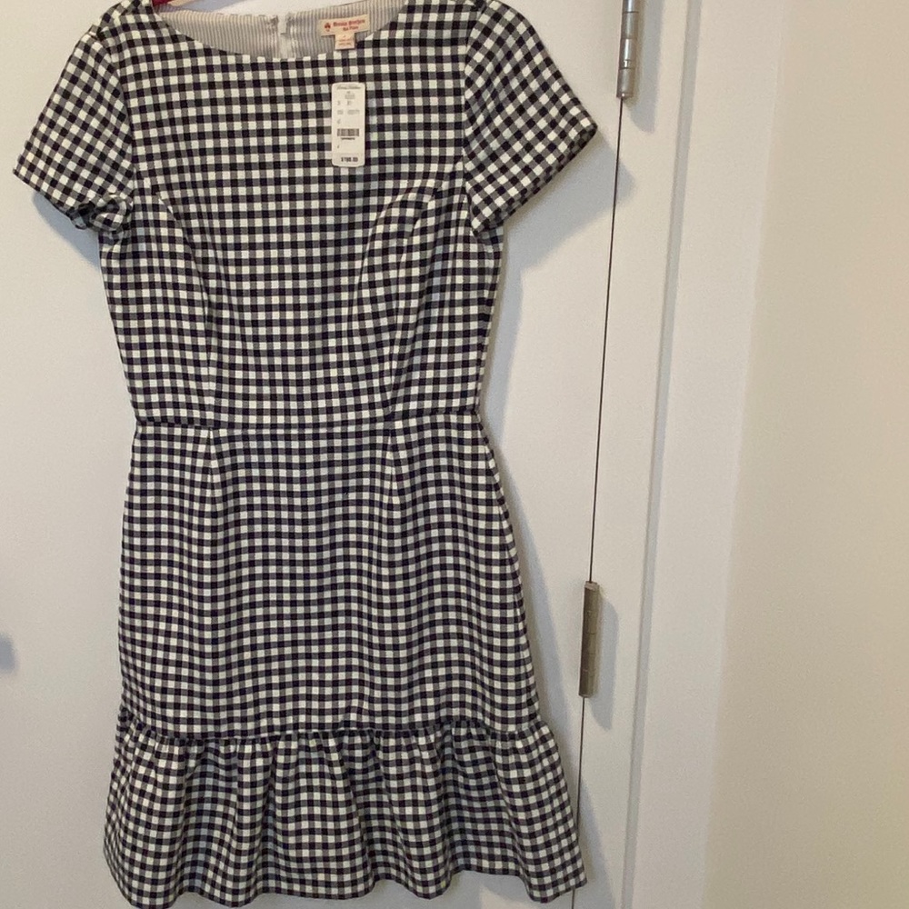 Brooks brothers gingham dress NWT